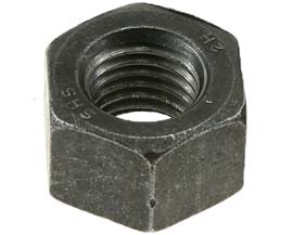 Black ASTM A194 2H Heavy Hex structural Nuts