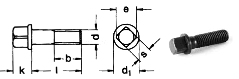 DIN 478 - Square Head Bolts Dimension