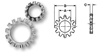 External Star Lock Washers