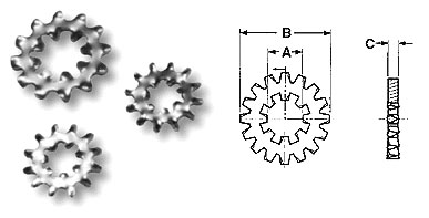 Internal-External Star Lock Washers