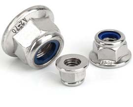AISI 410 Stainless Steel Nylock flange nut