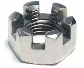 316 SS Slotted Castle Nut