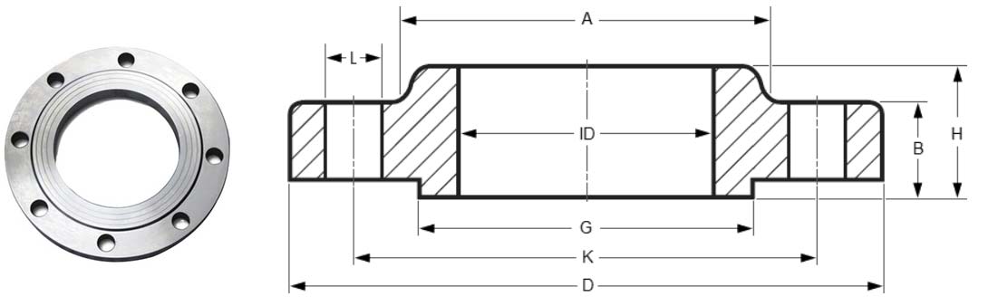 Slip On Flanges Dimensions