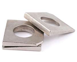 Square Beveled Washers