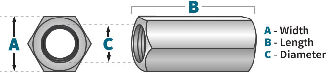 Stainless Steel Coupling Nuts Stainless Steel Coupling Nuts