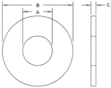Stainless Steel 1.4301 Washer Weight & Dimensions