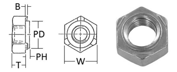 Weld Nut Sizes